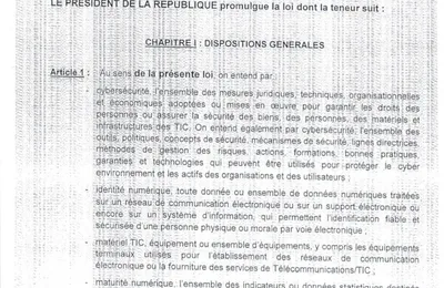 LOI N° 2017-803 DU 07 DÉCEMBRE 2017 D’ORIENTATION DE LA SOCIÉTÉ DE L’INFORMATION EN CÔTE D’IVOIRE